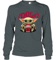 Baby Yoda Hugs Dr Pepper Can Star Wars Shirts Long Sleeve T-Shirt - PrimaryTee