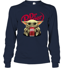Baby Yoda Hugs Dr Pepper Can Star Wars Shirts Long Sleeve T-Shirt - PrimaryTee