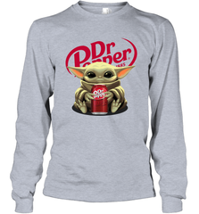 Baby Yoda Hugs Dr Pepper Can Star Wars Shirts Long Sleeve T-Shirt - PrimaryTee