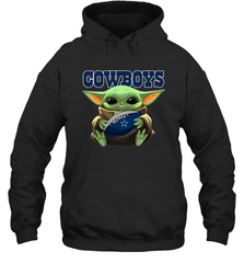 Baby Yoda Loves The Dallas Cowboys Star Wars NFL Shirts Hoodie - PrimaryTee