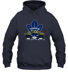 Toronto Maple Leafs Star Wars Logo Baby Yoda Hoodie - PrimaryTee
