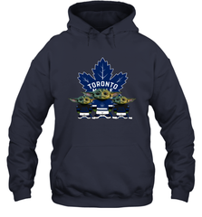 Toronto Maple Leafs Star Wars Logo Baby Yoda Hoodie - PrimaryTee