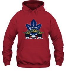 Toronto Maple Leafs Star Wars Logo Baby Yoda Hoodie - PrimaryTee