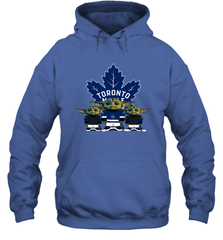 Toronto Maple Leafs Star Wars Logo Baby Yoda Hoodie - PrimaryTee