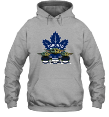 Toronto Maple Leafs Star Wars Logo Baby Yoda Hoodie - PrimaryTee