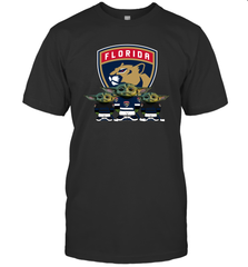 Florida Panthers Star Wars Logo Baby Yoda Men's T-Shirt - PrimaryTee