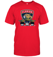 Florida Panthers Star Wars Logo Baby Yoda Men's T-Shirt - PrimaryTee
