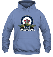 Winnipeg Jets Star Wars Logo Baby Yoda Hoodie - PrimaryTee