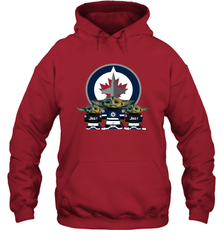 Winnipeg Jets Star Wars Logo Baby Yoda Hoodie - PrimaryTee