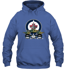 Winnipeg Jets Star Wars Logo Baby Yoda Hoodie - PrimaryTee
