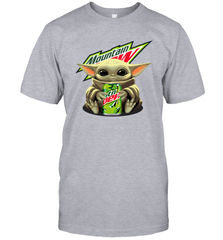 Baby Yoda Hugs Mountain Dew Can Star Wars Shirts Men's T-Shirt - PrimaryTee
