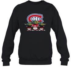 Montreal Canadiens Star Wars Logo Baby Yoda Sweatshirt - PrimaryTee