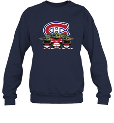 Montreal Canadiens Star Wars Logo Baby Yoda Sweatshirt - PrimaryTee