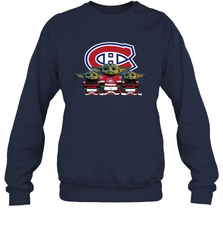 Montreal Canadiens Star Wars Logo Baby Yoda Sweatshirt - PrimaryTee