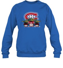Montreal Canadiens Star Wars Logo Baby Yoda Sweatshirt - PrimaryTee