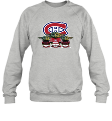 Montreal Canadiens Star Wars Logo Baby Yoda Sweatshirt - PrimaryTee