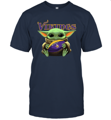 Baby Yoda Loves The Minnesota Vikings Star Wars NFL Shirts Men's T-Shirt - PrimaryTee