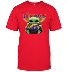 Baby Yoda Loves The Minnesota Vikings Star Wars NFL Shirts Men's T-Shirt - PrimaryTee