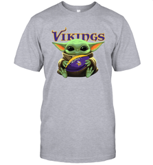 Baby Yoda Loves The Minnesota Vikings Star Wars NFL Shirts Men's T-Shirt - PrimaryTee