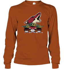 Arizona Coyotes Star Wars Logo Baby Yoda Long Sleeve T-Shirt - PrimaryTee