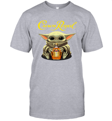 Baby Yoda Hugs Crown Royal Bottle Star Wars Shirts Men's T-Shirt - PrimaryTee