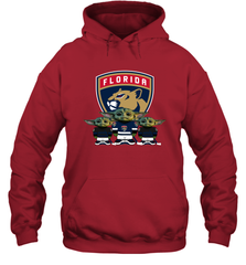 Florida Panthers Star Wars Logo Baby Yoda Hoodie - PrimaryTee