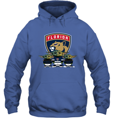 Florida Panthers Star Wars Logo Baby Yoda Hoodie - PrimaryTee
