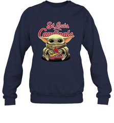 Baby Yoda Hugs The St Louis Cardinals Shirts Sweatshirt - PrimaryTee