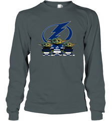 Tampa Bay Lightning Star Wars Logo Baby Yoda Long Sleeve T-Shirt - PrimaryTee