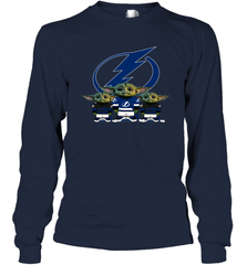 Tampa Bay Lightning Star Wars Logo Baby Yoda Long Sleeve T-Shirt - PrimaryTee
