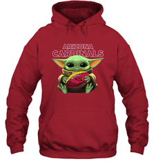 Baby Yoda Loves The Arizona Cardinals Star Wars NFL Shirts Hoodie - PrimaryTee
