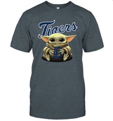 Baby Yoda Hugs The Detroit Tigers Shirts Men's T-Shirt - PrimaryTee