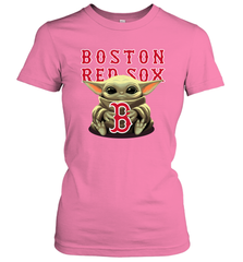 Baby Yoda Hugs The Boston Red Sox Shirts Women's T-Shirt - PrimaryTee