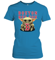 Baby Yoda Hugs The Boston Red Sox Shirts Women's T-Shirt - PrimaryTee
