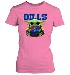Baby Yoda Loves The Buffalo Bills Star Wars NFL Shirts Women's T-Shirt - PrimaryTee