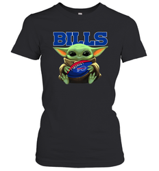 Baby Yoda Loves The Buffalo Bills Star Wars NFL Shirts Women's T-Shirt - PrimaryTee