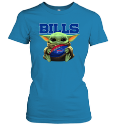 Baby Yoda Loves The Buffalo Bills Star Wars NFL Shirts Women's T-Shirt - PrimaryTee