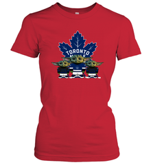 Toronto Maple Leafs Star Wars Logo Baby Yoda Women's T-Shirt - PrimaryTee