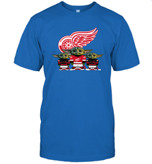 Detroit Red Wings Star Wars Logo Baby Yoda Men's T-Shirt - PrimaryTee