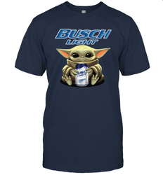 Baby Yoda Hugs Busch Light Beer Star Wars Shirts Men's T-Shirt - PrimaryTee