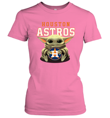 Baby Yoda Hugs The Houston Astros Shirts Women's T-Shirt - PrimaryTee