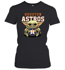 Baby Yoda Hugs The Houston Astros Shirts Women's T-Shirt - PrimaryTee