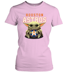 Baby Yoda Hugs The Houston Astros Shirts Women's T-Shirt - PrimaryTee