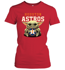 Baby Yoda Hugs The Houston Astros Shirts Women's T-Shirt - PrimaryTee