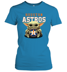 Baby Yoda Hugs The Houston Astros Shirts Women's T-Shirt - PrimaryTee