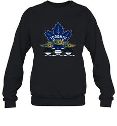 Toronto Maple Leafs Star Wars Logo Baby Yoda Sweatshirt - PrimaryTee