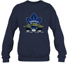 Toronto Maple Leafs Star Wars Logo Baby Yoda Sweatshirt - PrimaryTee