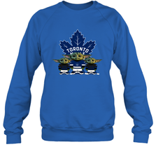 Toronto Maple Leafs Star Wars Logo Baby Yoda Sweatshirt - PrimaryTee