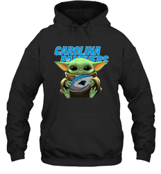 Baby Yoda Loves The Carolina Panthers Star Wars NFL Shirts Hoodie - PrimaryTee