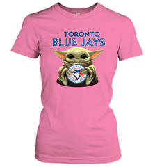 Baby Yoda Hugs The Toronto Blue Jays Shirts Women's T-Shirt - PrimaryTee